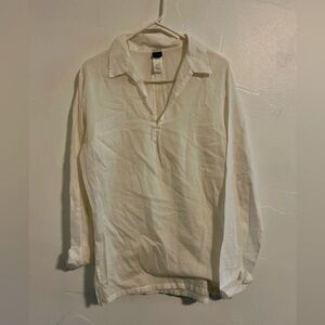 Patagonia long sleeve collars 100% cotton blouse